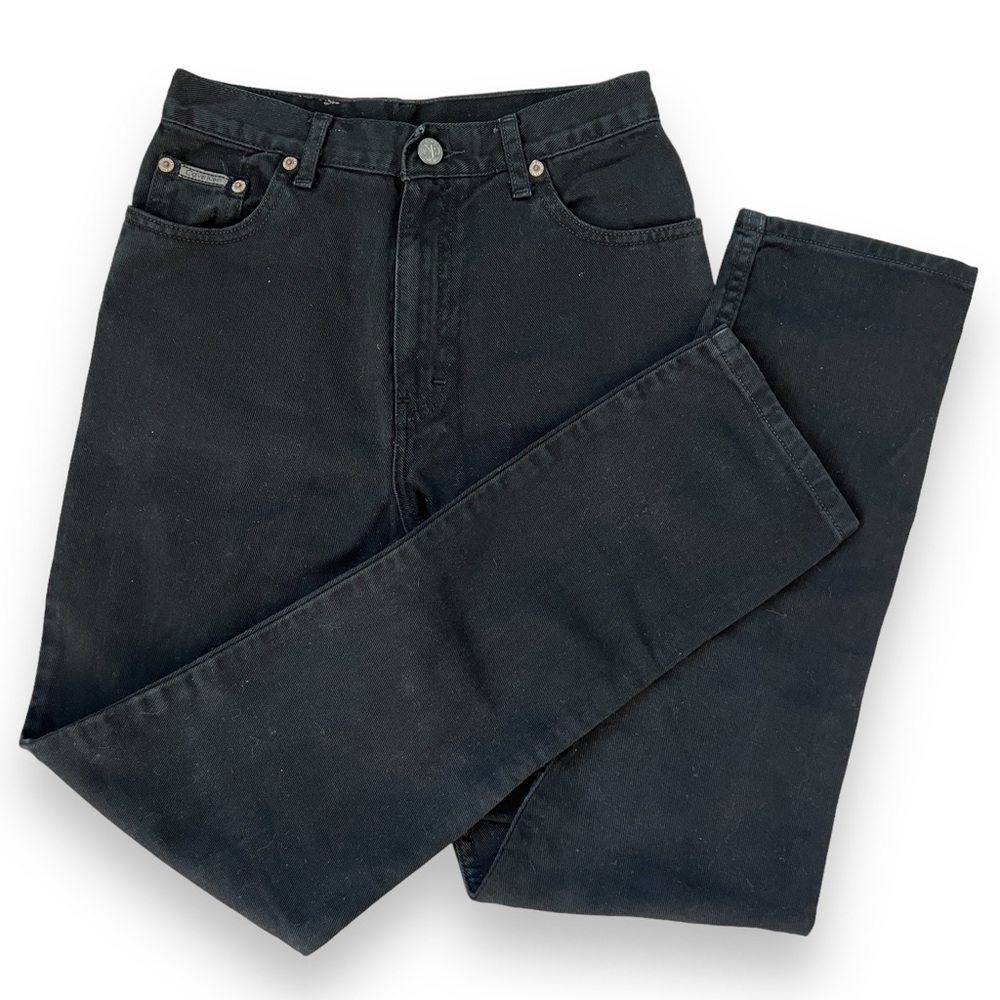 Calvin Klein Slim Fit Jeans High Waisted in black, size 16 girls